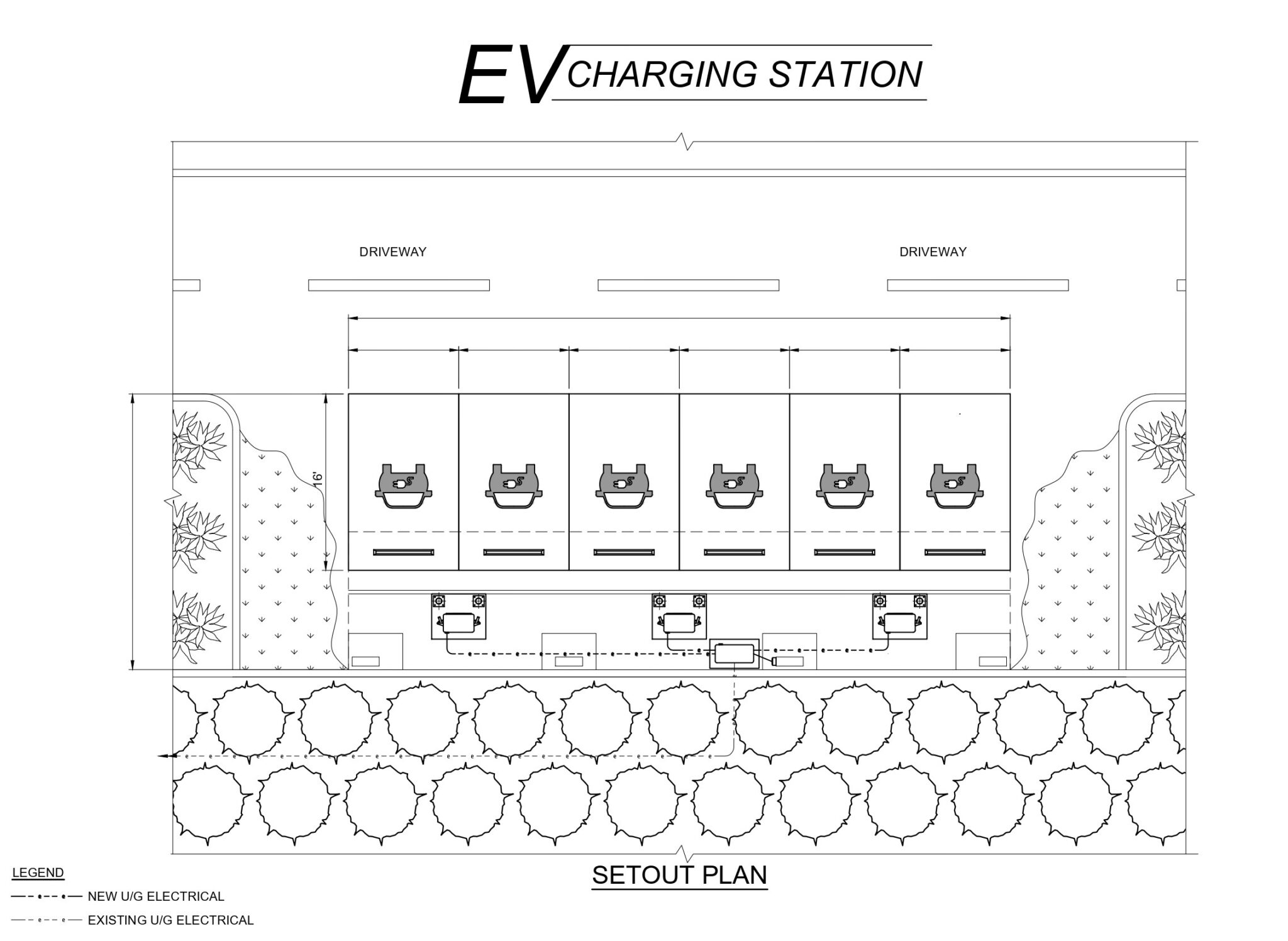 Design Chargepoint Layout EVCS | EV Charging Station Design | ASECAD Designs