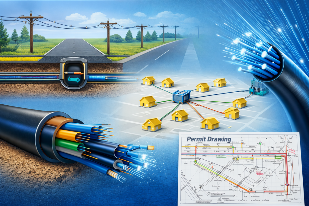 Fiber optic network design and components